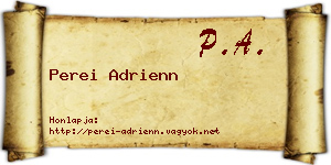 Perei Adrienn névjegykártya